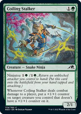 Coiling Stalker 179/302 Kamigawa Neon Dynasty Singles(Español)