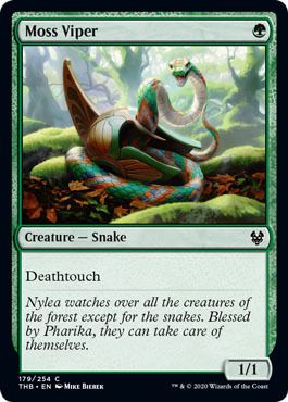 Moss Viper 179/254 - Theros: Beyond Death Singles (Español)
