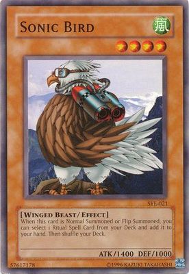 Sonic Bird - SYE-021 - Common Unlimited Starter Deck: Yugi Evolution [SYE] Unlimited Singles