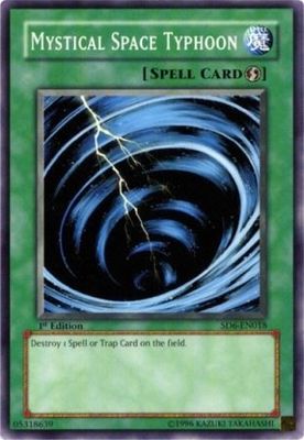 Mystical Space Typhoon - SD6-EN018 - Common 1st Edition Structure Deck: Spellcaster&#39;s Judgment [SD6] 1st Edition Singles