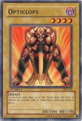 Opticlops - SKE-012 - Common 1st Edition Starter Deck: Kaiba Evolution [SKE] 1st Edition Singles