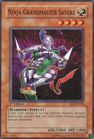 Ninja Grandmaster Sasuke - SD5-EN015 - Common 1st Edition Structure Deck: Warrior&#39;s Triumph 1st Edition Singles