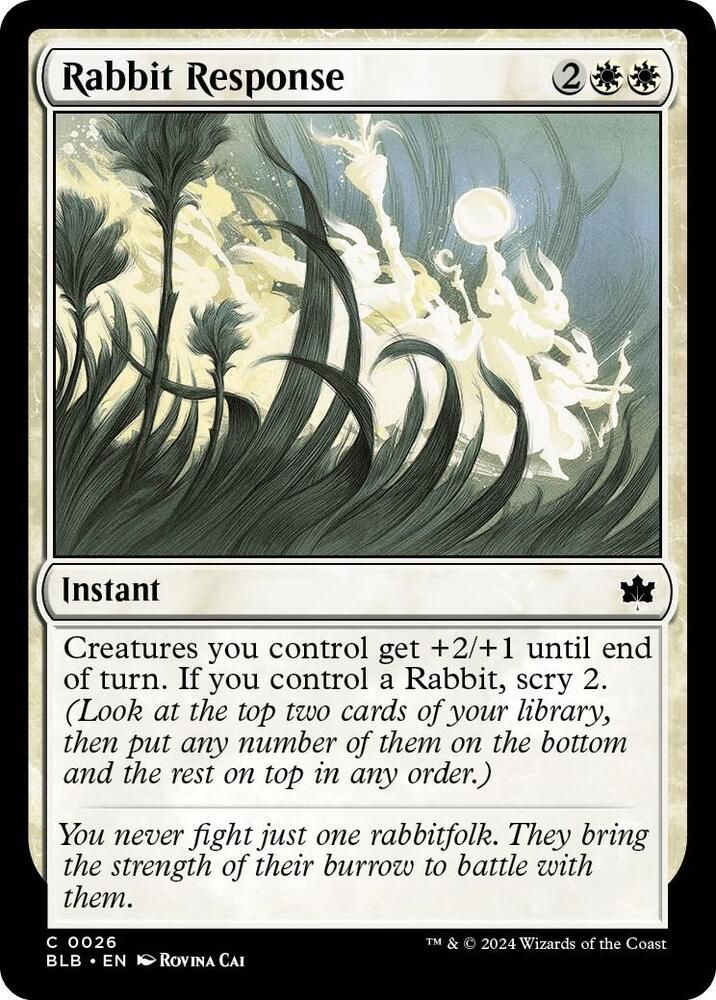Rabbit Response - Bloomburrow (BLB) Bloomburrow