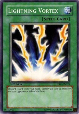 Lightning Vortex - SD6-EN028 - Common 1st Edition Structure Deck: Spellcaster&#39;s Judgment [SD6] 1st Edition Singles