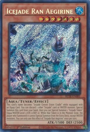 Icejade Ran Aegirine - BLTR-EN081 - Secret Rare 1st Edition Battles of Legend: Terminal Revenge 1st Edition Singles