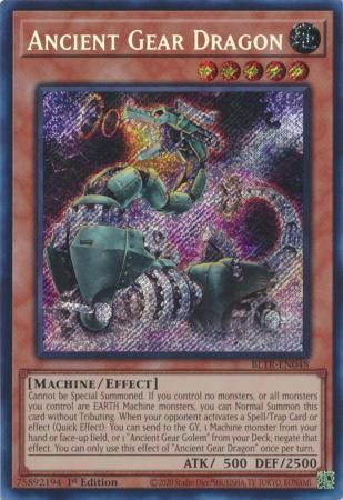 Ancient Gear Dragon - BLTR-EN048 - Secret Rare 1st Edition Battles of Legend: Terminal Revenge 1st Edition Singles