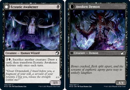 Ecstatic Awakener | Awoken Demon 100/277 Innistrad: Midnight Hunt Singles