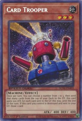 Card Trooper - SGX4-ENA03 - Secret Rare 1st Edition Speed Duel GX: Midterm Destruction Singles