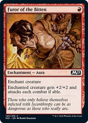 Furor of the Bitten 145/274 - Magic 2021 (M21) Singles