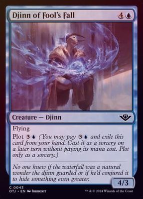 Djinn of Fool&#39;s Fall 0043 - Foil Outlaws of Thunder Junction Foil Singles