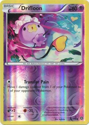Drifloon - 46/114 - Common Reverse Holo XY: Steam Siege Reverse Holo Singles