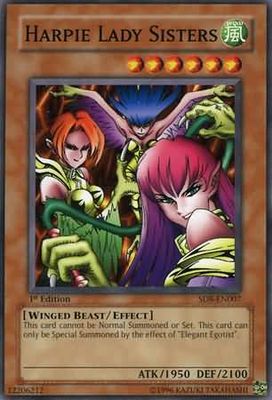 Harpie Lady Sisters - SD8-EN007 - Common 1st Edition Structure Deck: Lord of the Storm [SD8] 1st Edition Singles