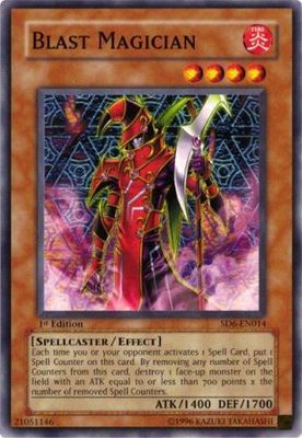Blast Magician - SD6-EN014 - Common 1st Edition Structure Deck: Spellcaster&#39;s Judgment [SD6] 1st Edition Singles