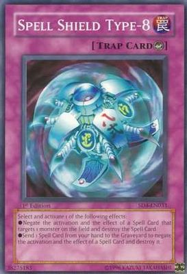 Spell Shield Type-8 - SD4-EN031 - Common 1st Edition Structure Deck: Fury from the Deep 1st Edition Singles