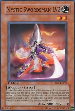 Mystic Swordsman LV2 - SD5-EN013 - Common 1st Edition Structure Deck: Warrior&#39;s Triumph 1st Edition Singles