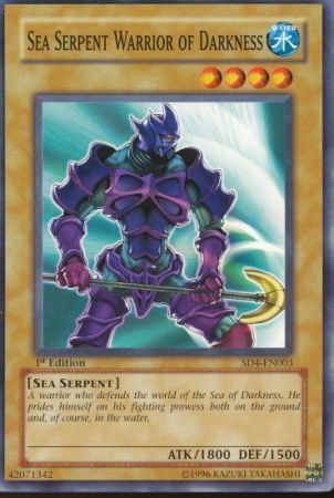 Sea Serpent Warrior of Darkness - SD4-EN003 - Common 1st Edition Structure Deck: Fury from the Deep 1st Edition Singles