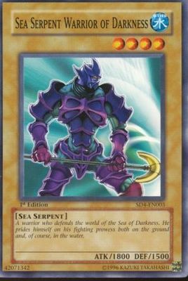 Sea Serpent Warrior of Darkness - SD4-EN003 - Common 1st Edition Structure Deck: Fury from the Deep 1st Edition Singles