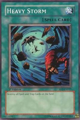 Heavy Storm - SD2-EN019 - Common 1st Edition Structure Deck: Zombie Madness 1st Edition Singles