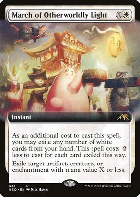 SJ March of Otherworldly Light (Extended Art) - Kamigawa: Neon Dynasty (NEO) Kamigawa: Neon Dynasty Foil