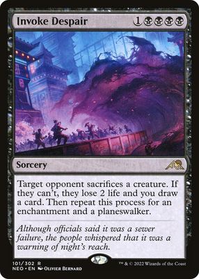 Invoke Despair - Kamigawa: Neon Dynasty (NEO) Kamigawa: Neon Dynasty Foil
