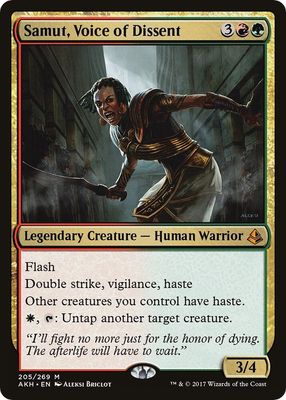 SJ Samut, Voice of Dissent - Amonkhet (AKH) Amonkhet