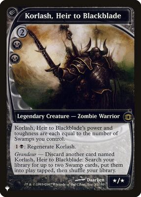 Korlash, Heir to Blackblade - The List Reprints (LIST) The List Reprints