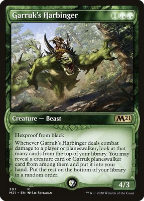 Garruk&#39;s Harbinger (Showcase) - Core Set 2021 (M21) Core Set 2021 Foil