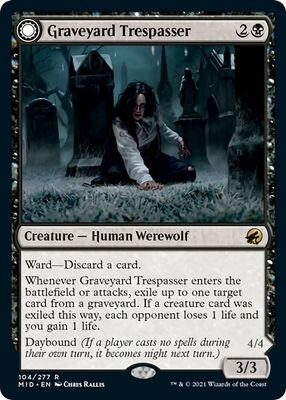 Graveyard Trespasser - Innistrad: Midnight Hunt (MID) Innistrad: Midnight Hunt