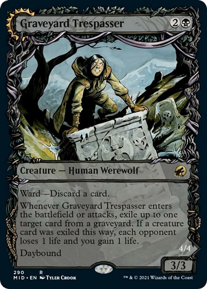 Graveyard Trespasser (Showcase) - Innistrad: Midnight Hunt (MID) Innistrad: Midnight Hunt