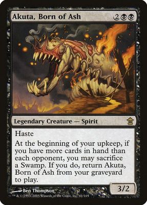 Akuta, Born of Ash - Saviors of Kamigawa (SOK) Saviors of Kamigawa