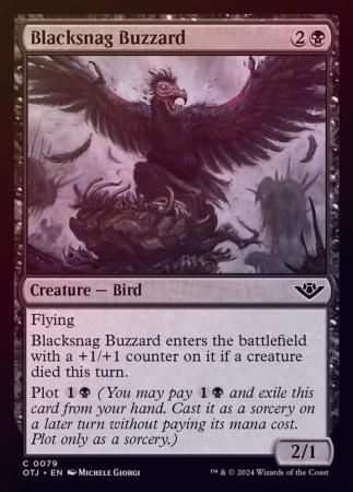 Blacksnag Buzzard 0079 - Foil Outlaws of Thunder Junction Foil Singles