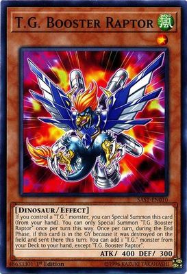 T.G. Booster Raptor - SAST-EN010 - Common 1st Edition Savage Strike 1st Edition Singles *Espanol*