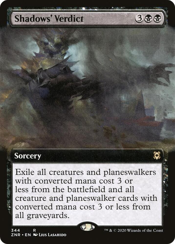 Shadows&#39; Verdict (Extended Art) - Zendikar Rising (ZNR) Zendikar Rising