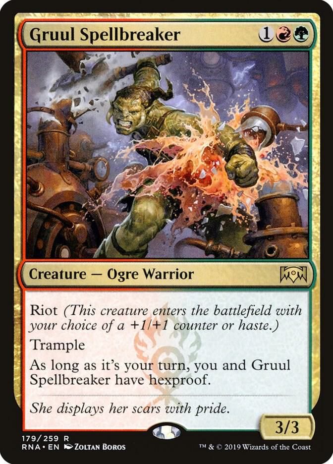 Gruul Spellbreaker - Ravnica Allegiance (RNA) Ravnica Allegiance