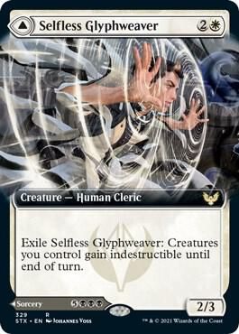 Selfless Glyphweaver (Extended Art) - Strixhaven: School of Mages (STX) Strixhaven: School of Mages Foil