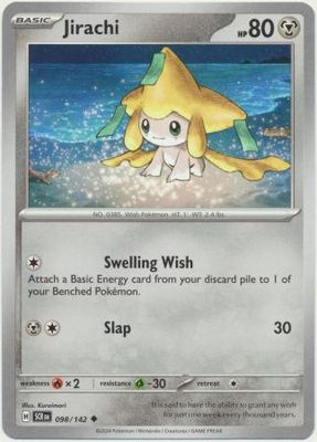 Jirachi - 098/142 - Uncommon Scarlet &amp; Violet: Stellar Crown Singles