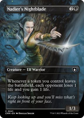 Nadier&#39;s Nightblade (Borderless) - Commander Masters (CMM) Commander Masters
