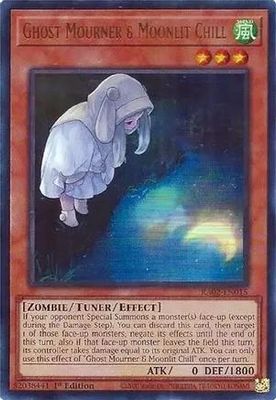 Ghost Mourner &amp; Moonlit Chill (Alternate Art) - RA02-EN015 - Ultra Rare 1st Edition Rarity Collection II Singles