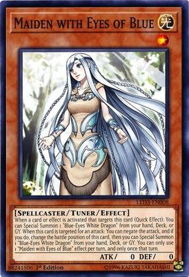 Maiden with Eyes of Blue - LED3-EN008 - Common 1st Edition Legendary Duelists: White Dragon Abyss Singles