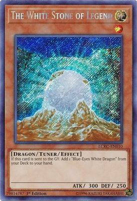 The White Stone of Legend - LCKC-EN010 - Secret Rare 1st Edition Legendary Collection Kaiba 1st Edition Singles