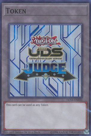 SJ Yugioh UDS Judge Token - TKN4-EN031 - Super Rare (Sealed) Yu-Gi-Oh! Promo Cards