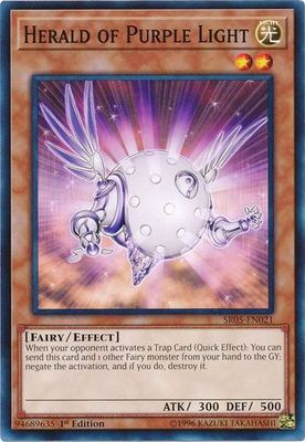 Herald of Purple Light - SR05-EN021 - Common 1st Edition Wave of Light Singles