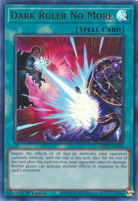 Dark Ruler No More - MP22-EN262 - Ultra Rare 1st Edition 2022 Mega-Tin: Pharaoh&#39;s Gods 1st Edition Singles