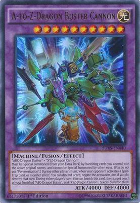 A-to-Z-Dragon Buster Cannon - SDKS-EN040 - Ultra Rare 1st Edition Seto Kaiba 1st Edition Singles