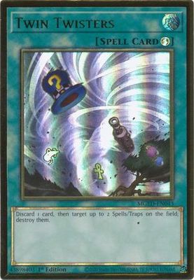 Twin Twisters - MGED-EN043 - Premium Gold Rare 1st Edition Maximum Gold El Dorado 1st Edition Singles