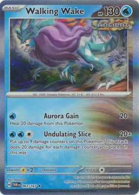 Walking Wake - 063/167 - Holo Rare Scarlet and Violet: Twilight Masquerade Singles