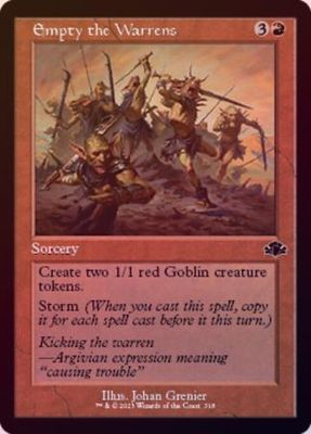 Empty the Warrens 318 - Retro Frame Foil Dominaria Remastered Collector Booster Foil Singles