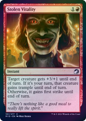 Stolen Vitality 161/277 - Foil Innistrad: Midnight Hunt Foil Singles