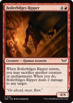 Boilerbilges Ripper - Duskmourn: House of Horror (DSK) Duskmourn: House of Horror-Foil