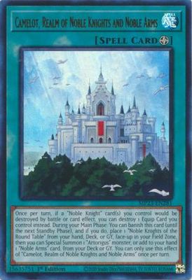 Camelot, Realm of Noble Knights and Noble Arms - MP23-EN281 - Ultra Rare 1st Edition Mega Tin 2023 Dueling Heroes Singles